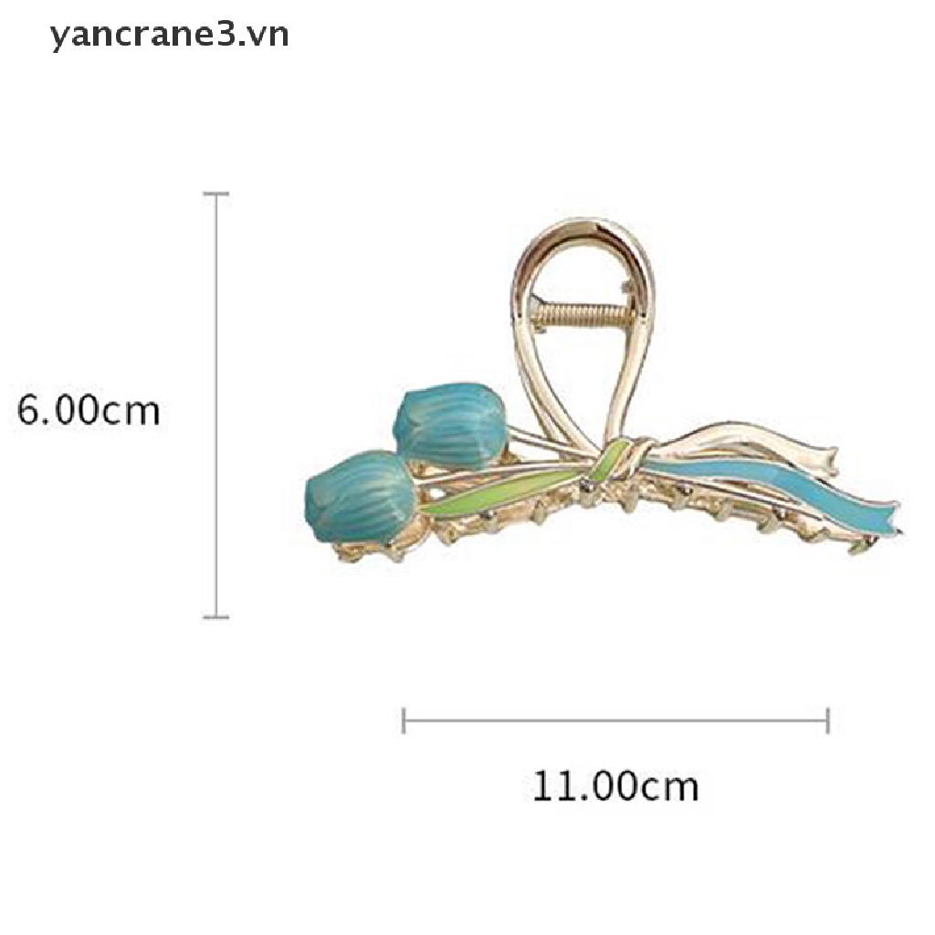 Kẹp Tóc Càng Cua Hình Hoa Tulip 3.vn Cho Nữ