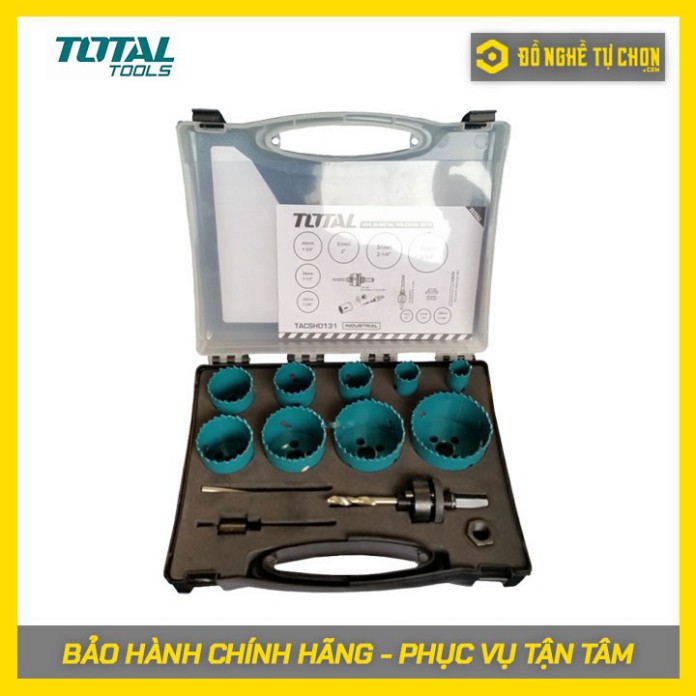 TACSH0131 - Bộ 13 mũi khoét lỗ kim loại Total