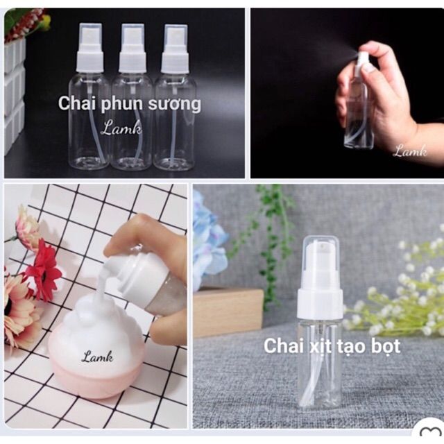 CHAI TẠO BỌT VÀ PHUN SƯƠNG 50ml/100ml