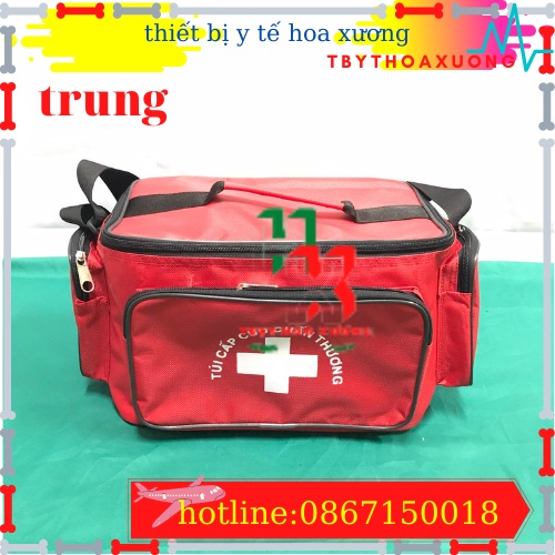 Túi Cứu Thương Cỡ Trung 30x20x20cm - Túi Y Tế(Màu Đỏ)