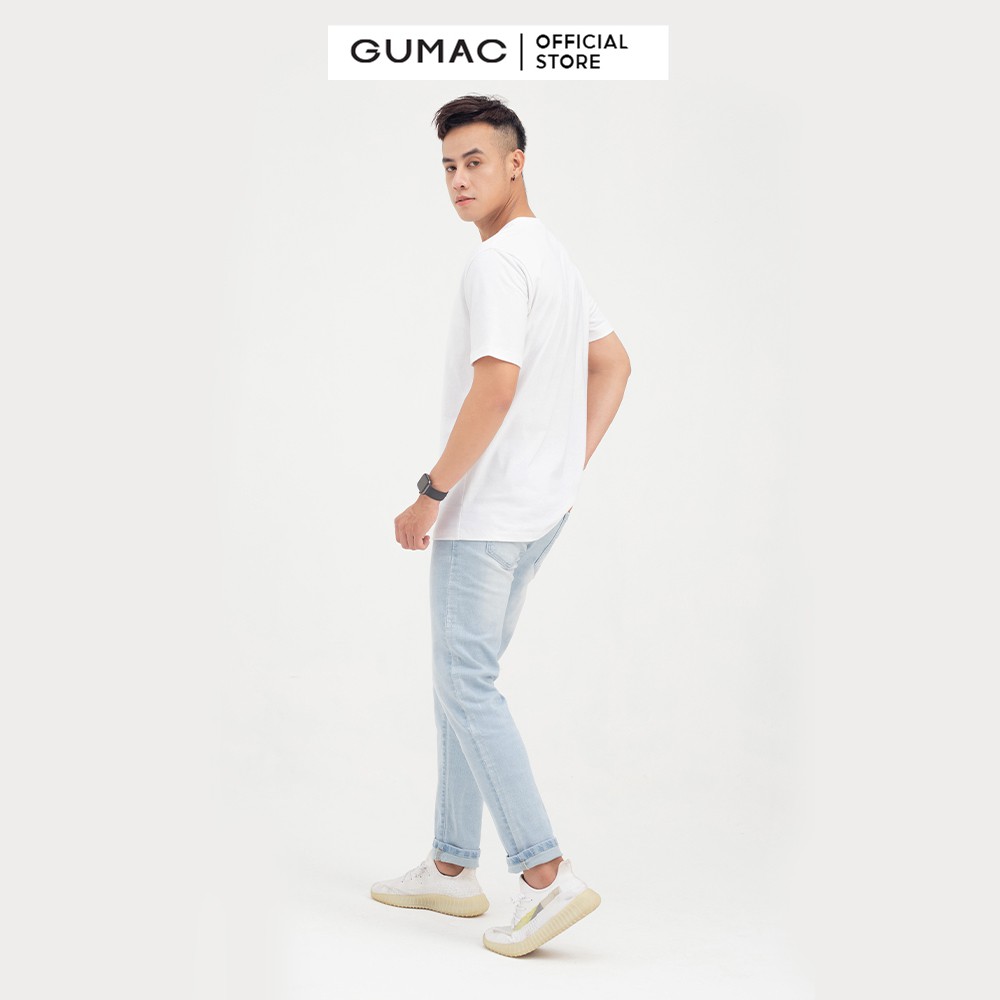 [Mã WABRGD12 giảm 10% đơn 250K] Quần jeans nam cơ bản GUMAC màu xanh, năng động trẻ trung QJNB7104 | BigBuy360 - bigbuy360.vn