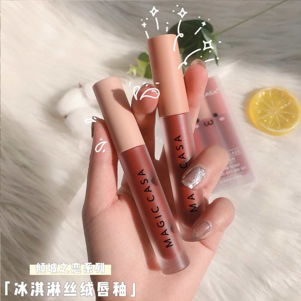 Son Kem Lì Magic Casa Fluffy Lip Glaze Siêu Xinh Chất Mềm Và Mịn Môi Tiện Dụng Cho Trang Điểm | BigBuy360 - bigbuy360.vn