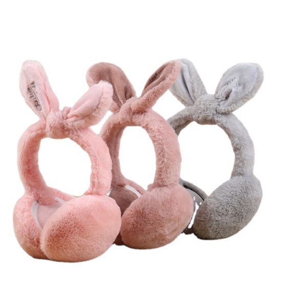 Bịt tai lông tai thỏ BAT2 mùa đông giữ nhiệt ủ ấm bảo vệ cute dễ thương