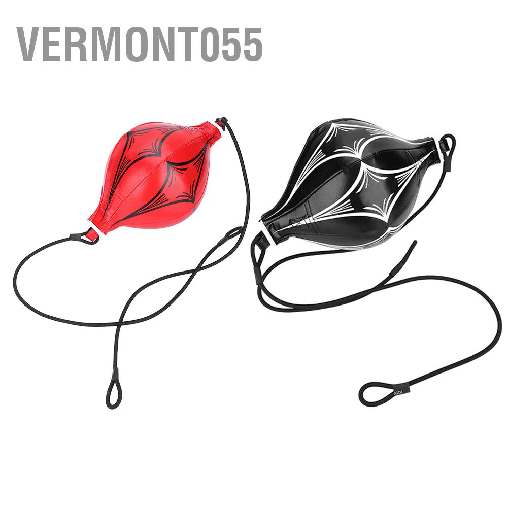 Vermont055 Vermont055 Huấn luyện quyền anh Bóng đá tốc độ da Double End Túi đựng MMA Hình quả lê Đồ chơi