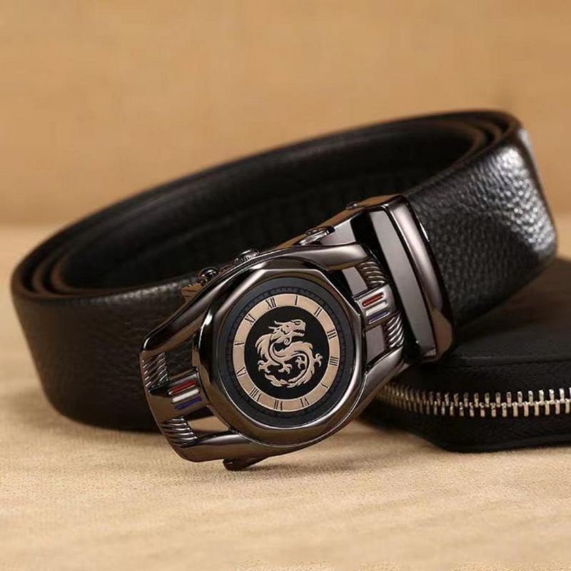 Thắt lưng nam dây nịt nam cao cấp da mềm phong cách hàn quốc khoá tự động bản 3.5cm