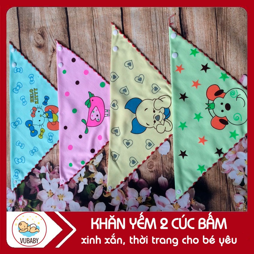 Khăn yếm cúc bấm