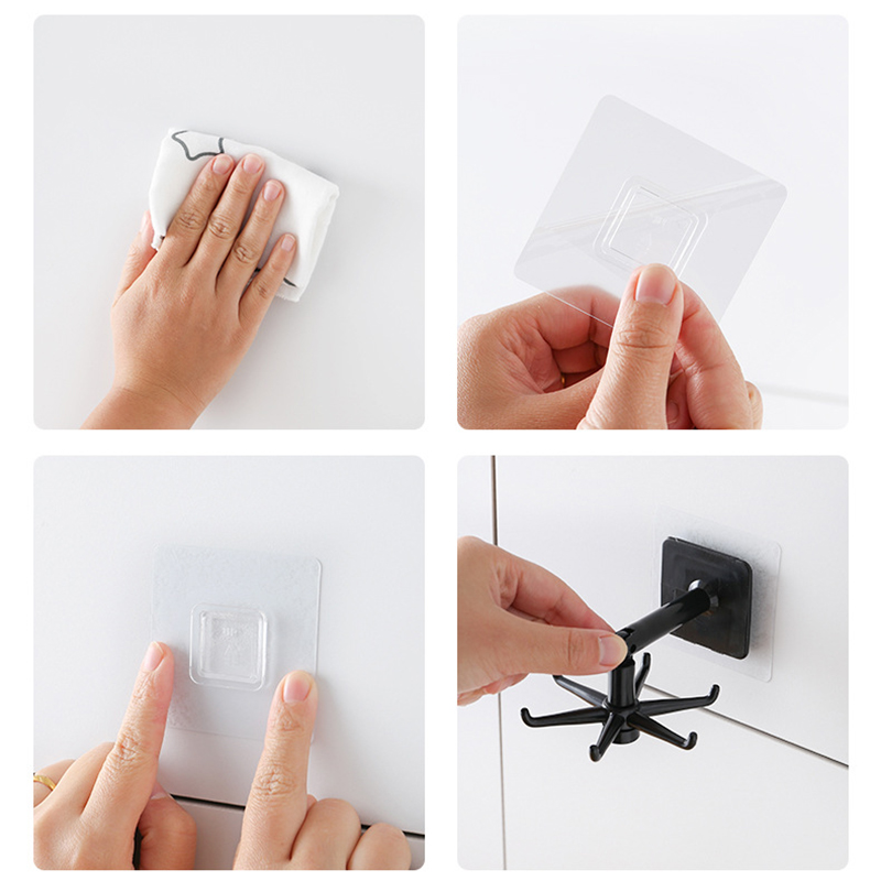 Giá treo OSSAYI xoay được tự dính sắp xếp dụng cụ nấu ăn gọn gàng