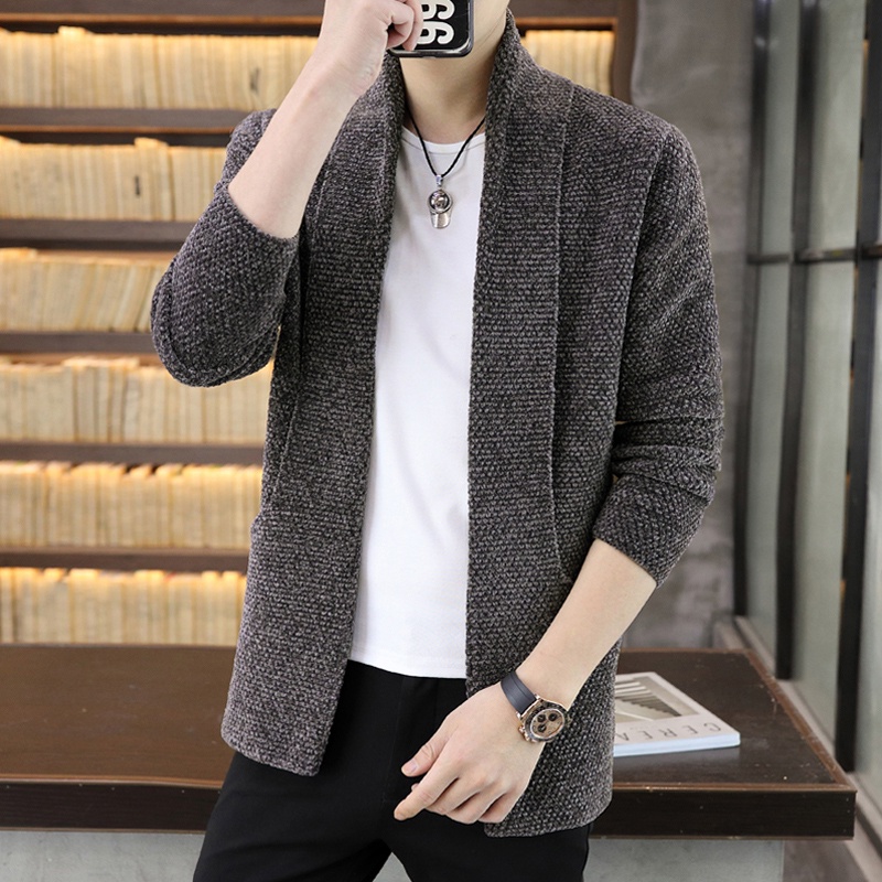 Áo khoác len nam cadigan hàng cao cấp phong cách trẻ trung mặc đi làm, đi chơi, đi tiệc