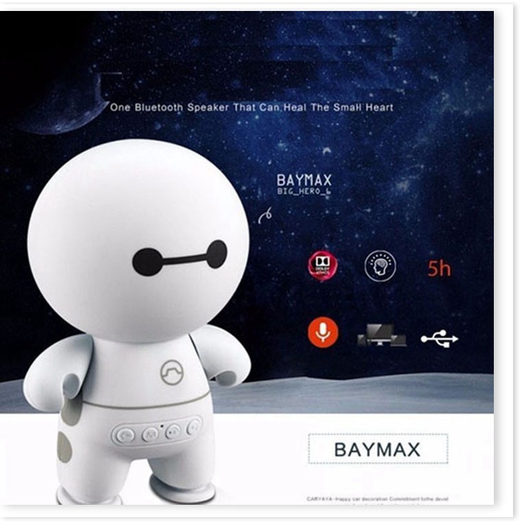 Xả Kho - Loa nghe nhạc không dây bluetooth hình Baymax