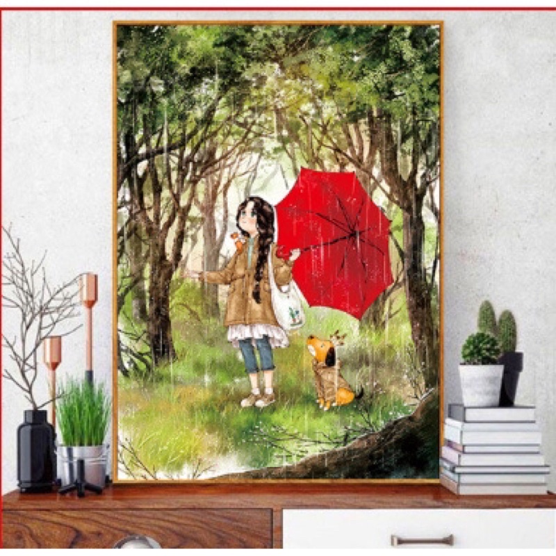 Tranh thêu chữ thập THÊU KÍN KT 53x72 cm | BigBuy360 - bigbuy360.vn