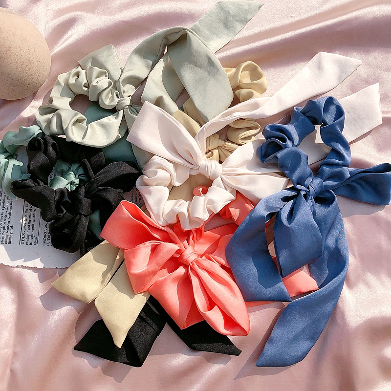 Dây Buộc Tóc Phối Nơ Dễ Thương Cho Nữ