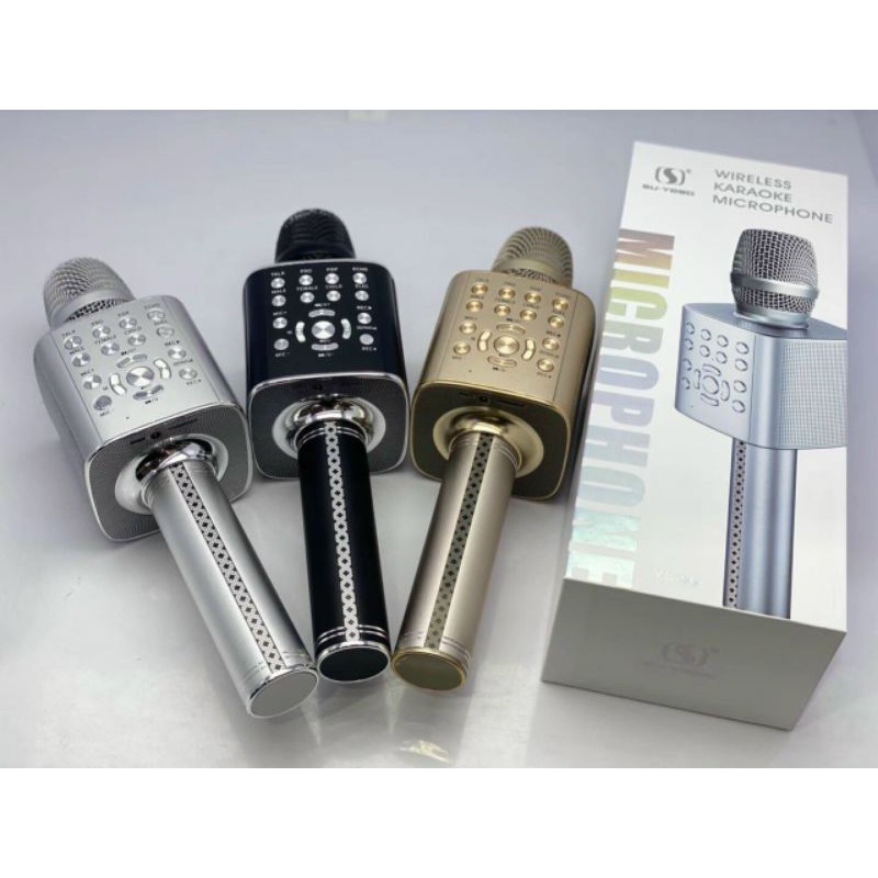 [Mã ELMSBC giảm 8% đơn 300K] Micro Karaoke Bluetooth Cao Cấp YS-96 Tích Hợp Loa Bass- Livestream Siêu Hay