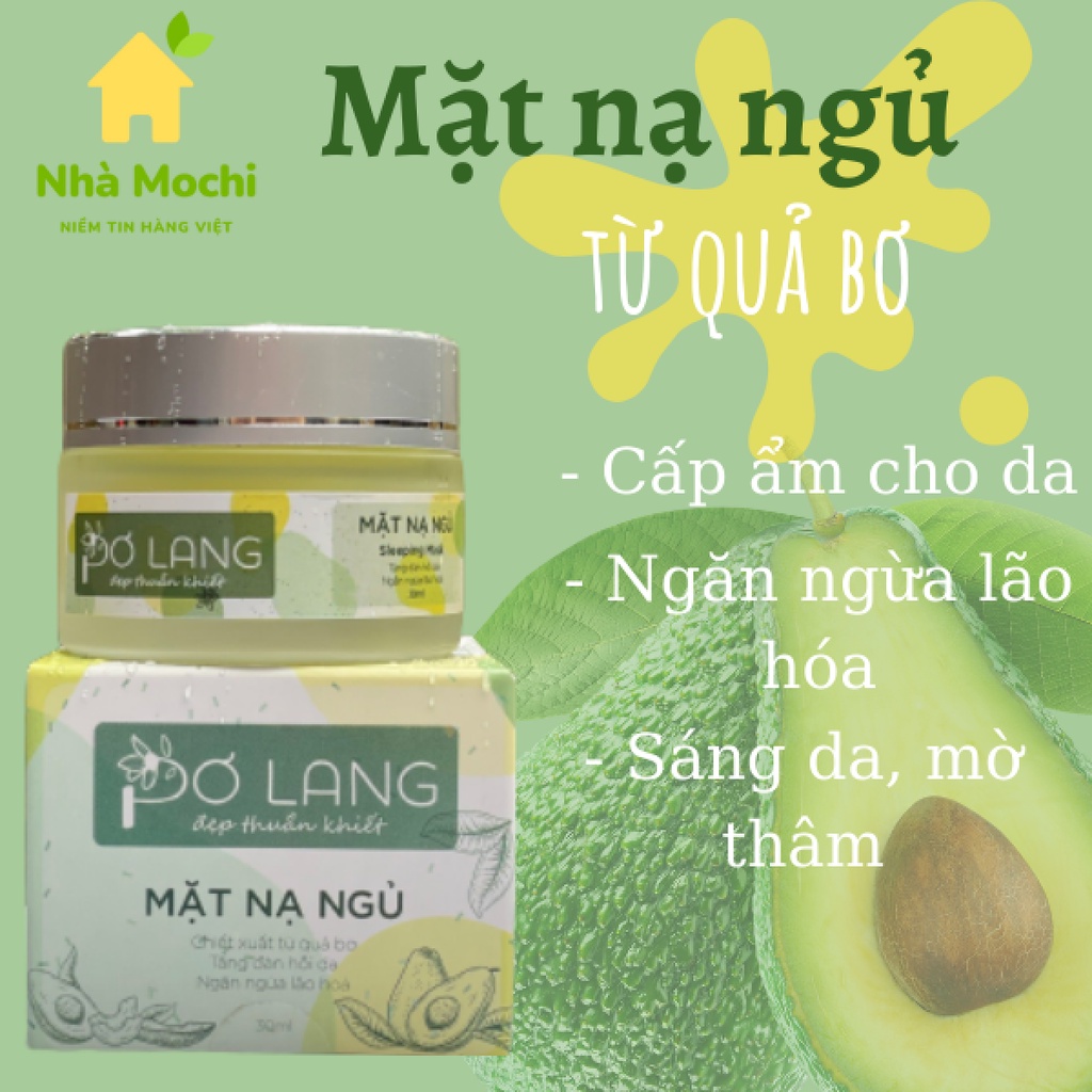 Mặt nạ ngủ Pơ Lang tăng đàn hồi, dưỡng ẩm cho da 30 gr