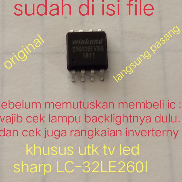 Bộ Nhớ Tv Led Ic Eprom Sharp Lc-32Le260I Lc-32Le2601