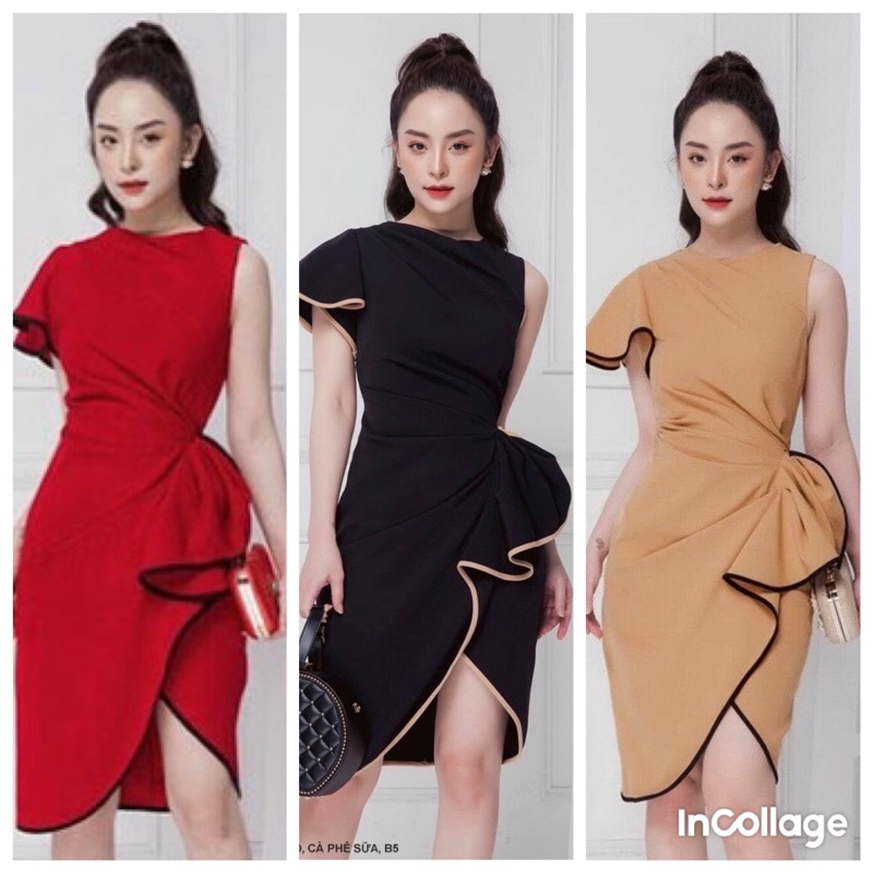 Đầm body dự tiệc nhúng eo cao cấp