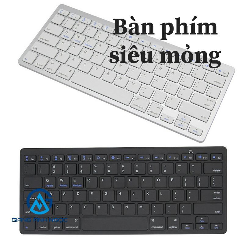 Bàn phím không dây siêu mỏng bàn phím vi tính 3.0 bàn phím bluetooth hỗ trợ nhiều thiết bị android và ios