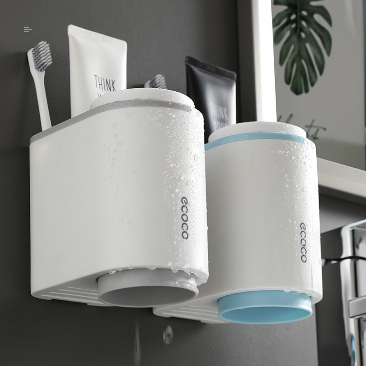 Dụng Cụ Đựng Bàn Chải ECOCO Cao Cấp (Kèm 2 Cốc)