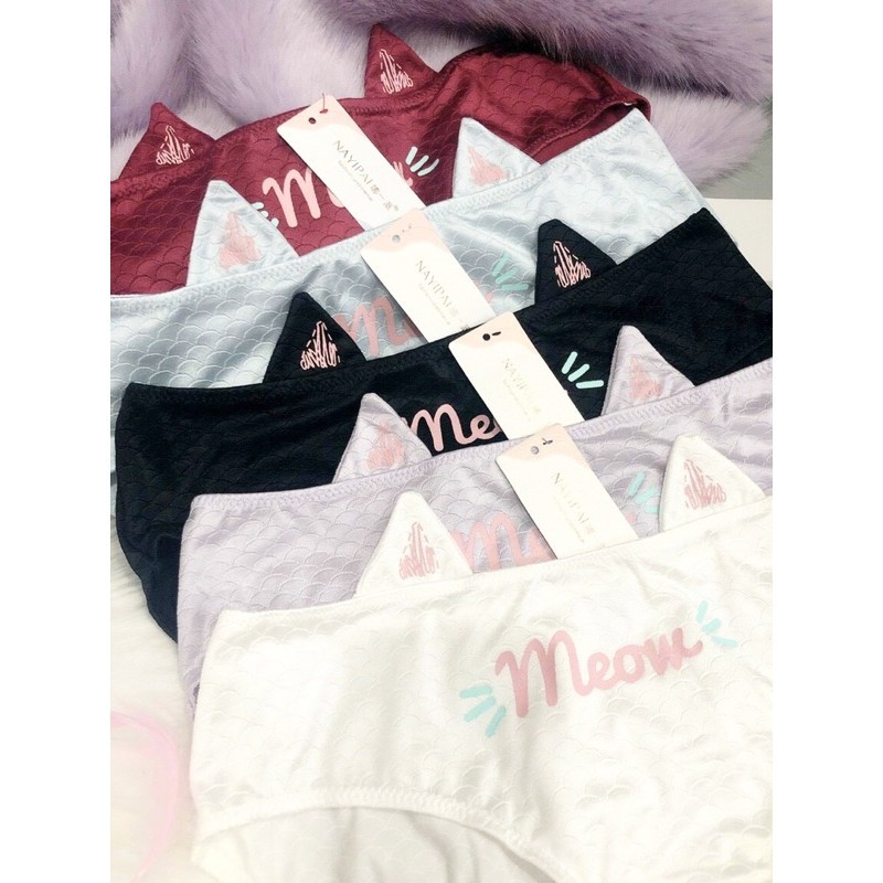 ♥️  Quần Lót Nữ  ♥️ Combo 3 Quần Lót Kiểu Tai Mèo - cô gái Xinh Siêu Mát Lạnh.