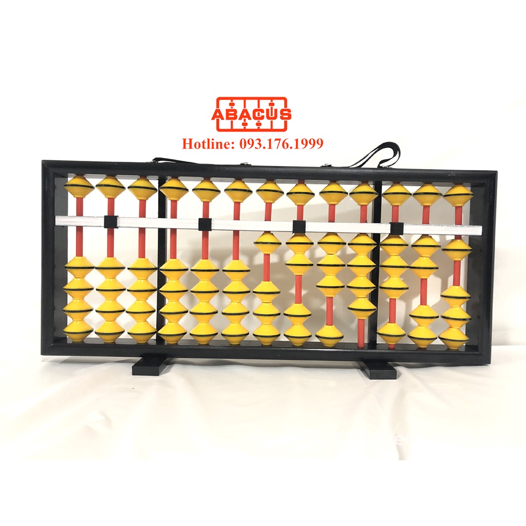 Bàn tính soroban giáo viên 13 cột - Sỉ lẻ bàn tính gẩy, mix màu và in logo theo yêu cầu, size 70cm x 30cm treo tường