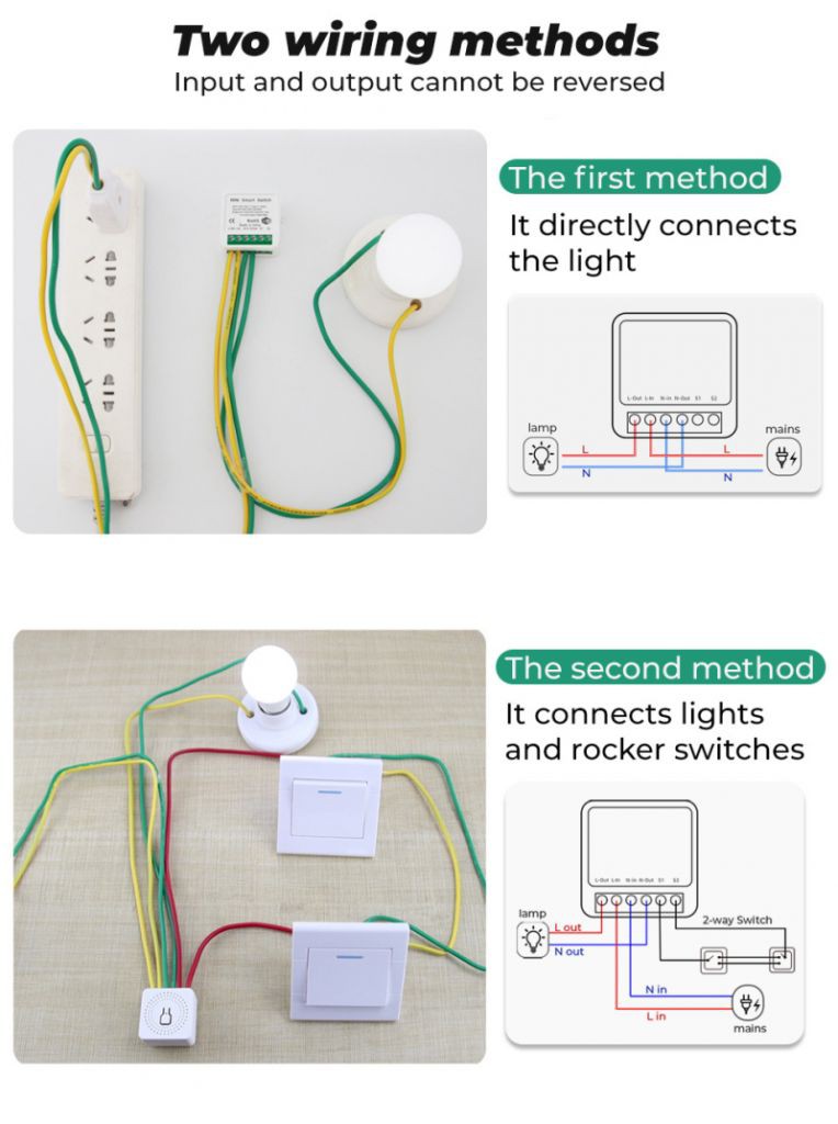 【Ready Stock】MINI Wifi Smart Switch Timer Wireless Switches Smart Home Automation Compatible with Tuya Alexa Google Home