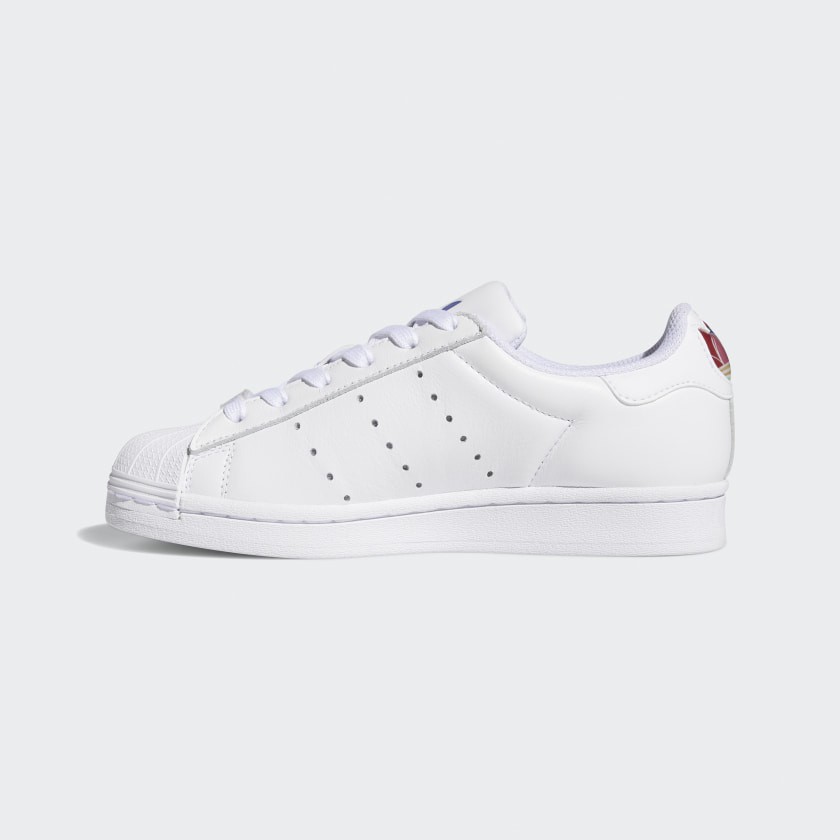 [Adidas giày](100% chính hãng Adidas) Giày Adidas Superstar Pure "Cloud White/Active Gold/Power Pink