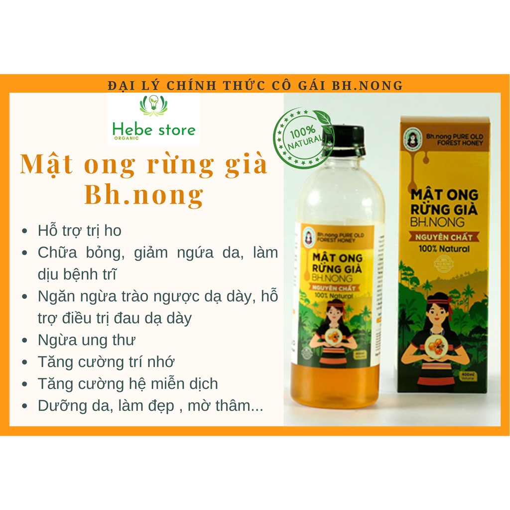 Mật ong rừng nguyên chất 💖FREESHIP💖 Mật ong rừng  nguyên chất khai thác tự nhiên - Mật ong rừng chai 400ml.