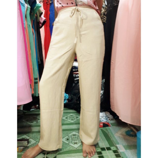 Quần đũi ống rộng (lien) +vải Bích Phượng