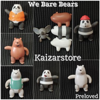 Quà Tặng Đồ Chơi mcd happy we bare bears mcdonald nom nom grizz pan Gấu Trúc Giá Rẻ