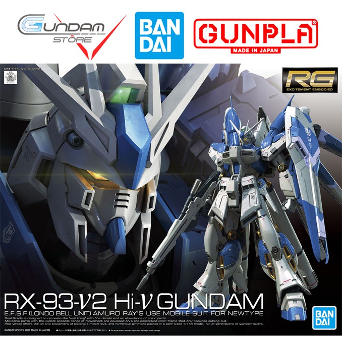 Mô Hình Gundam RG Hi Nu RX-93-V2 Bandai 1/144 Đồ Chơi Lắp Ráp Anime Nhật