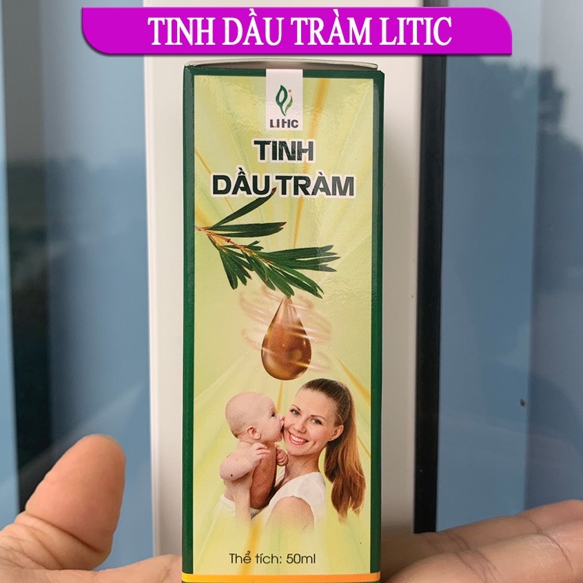 Tinh dầu tràm LITIC 50ml phòng ho, đuổi mũi, giải cảm, tinh dầu tràm huế nguyên chất