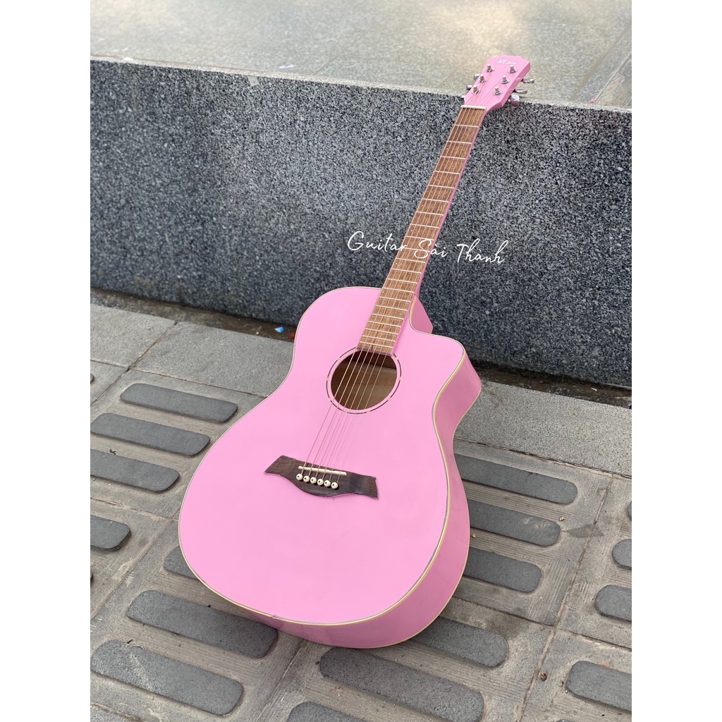 Đàn Guitar Acoustic Có ty chỉnh ST.M1 - Aciton thấp dễ tập - Kèm 7 phụ kiện ( ưu đãi tặng capo)