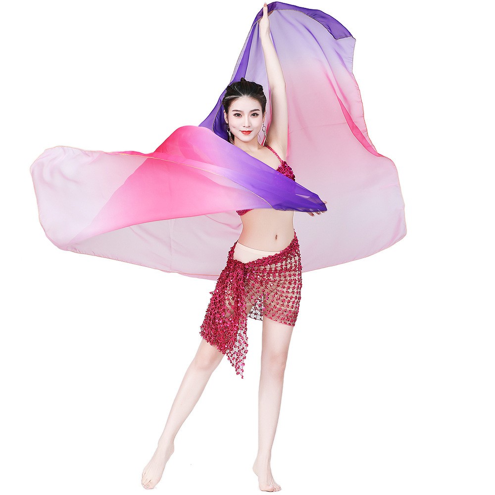 Khăn Choàng Siêu Nhẹ Màu Gradient Dùng Biểu Diễn Múa Bụng | BigBuy360 - bigbuy360.vn
