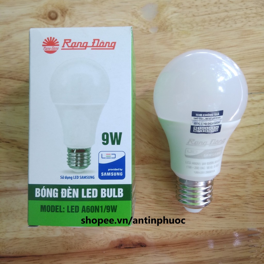 Bóng đèn led Rạng Đông 9w - Led tròn Rạng Đông 9w tiết kiệm điện