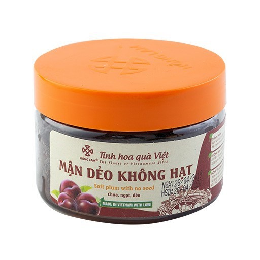 Ô Mai (Xí Muội) Mận Dẻo Không Hạt Hồng Lam - Vị Chua Ngọt Dẻo - Hộp (200g,300g,500g)