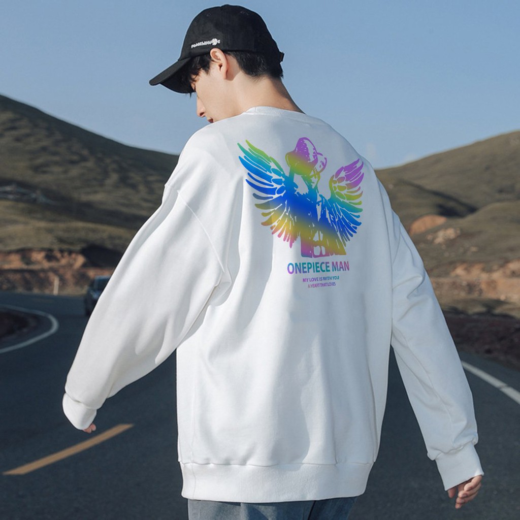 Áo Sweater nỉ ❤️Áo nỉ Ulzzang phản quang unisex nam nữ trần bông One Piece - AS90 | BigBuy360 - bigbuy360.vn