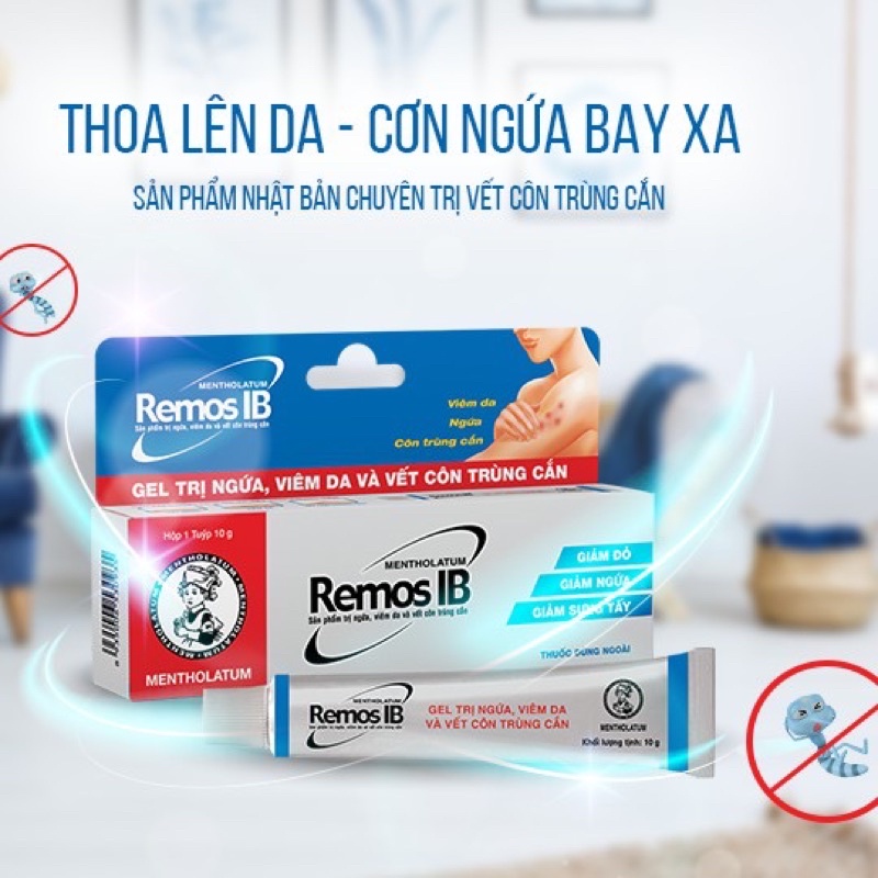 Remos IB ngứa da, côn trùng cắn 10g