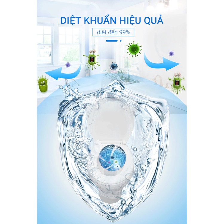 [HỘP 40] Viên Thả Bồn Cầu - Viên Tẩy Bồn Cầu - Vệ Sinh Toilet, Diệt Khuẩn, Khử Mùi, Giúp Thơm, Làm Sạch Bệ Xí - DUHALI