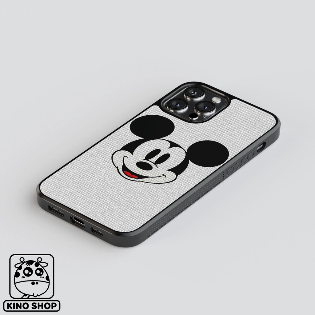 Ốp lưng iPhone KINOSHOP Mickey viền dẻo đen silicon TPU chống ố vàng , chống va đập [ KN103 ]