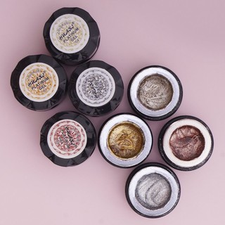 Gel nhũ vẽ viền móng Gel nhũ metan Huaxi , gel nhũ siêu sáng metan - phụ kiện nails minh anh