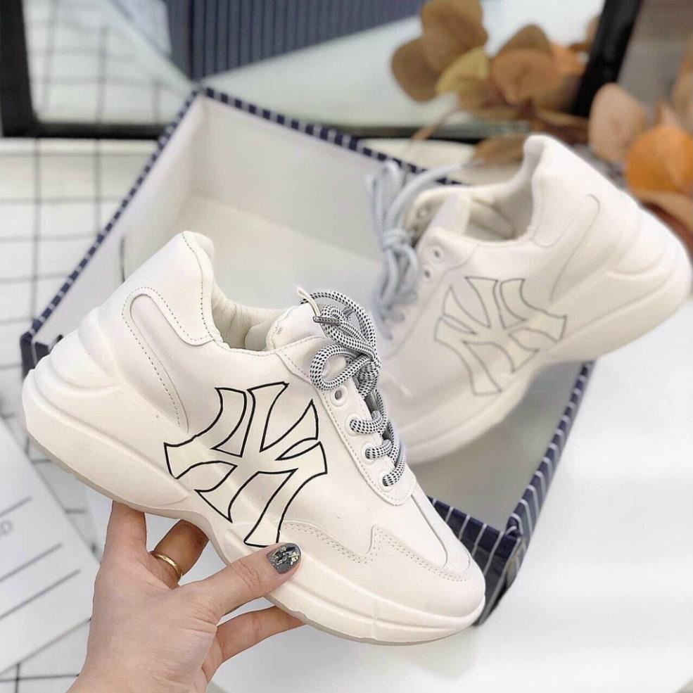 Giày sneaker nữ trắng ny đi học giá rẻ độn đế Mizi TT27 -gh8s