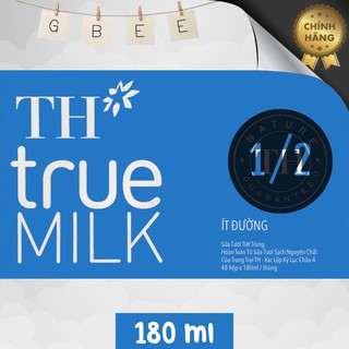 1/2 thùng sữa TH True Milk 180ml, đủ loại