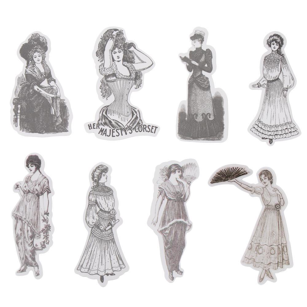 Set 1 / 14 Miếng Dán Trang Trí Sổ Tay / Nhật Ký DIY