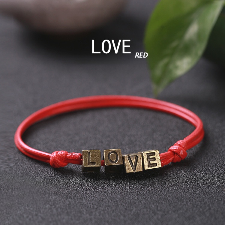 Vòng tay đôi Bella925 lắc tay i love u phong cách Hàn Quốc