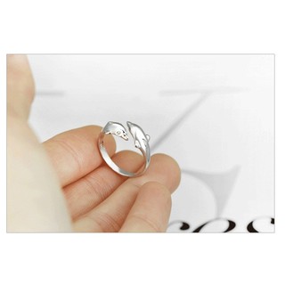 [Rẻ] Nhẫn bạc cá heo Hàn Quốc [LAM]