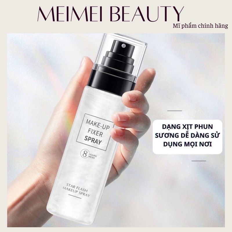 Xịt khóa trang điểm cố định lớp make up Star Flash Spray 8 Hours Wear 100ML | BigBuy360 - bigbuy360.vn