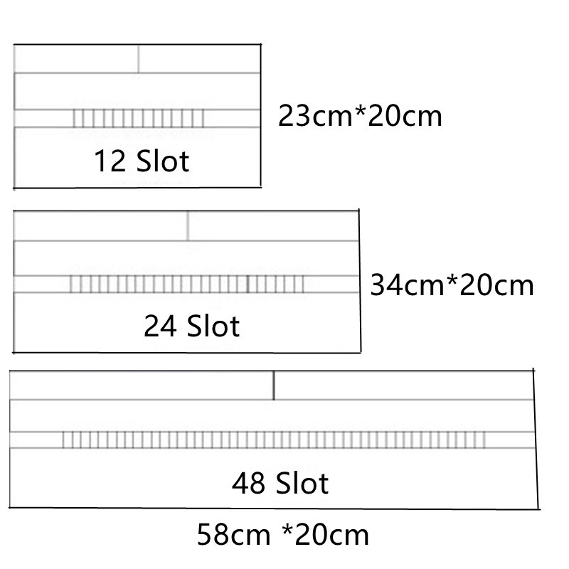 Túi cuộn canvas Ruixiang đựng bút/cọ trang điểm 12/24/48 ngăn đa năng tiện lợi