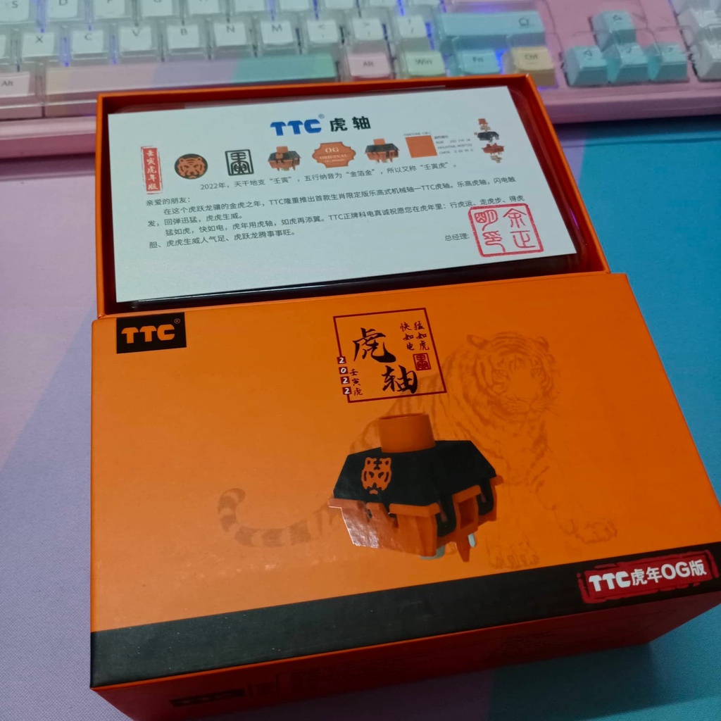 Công tắc bàn phím cơ TTC OG Tiger | Lẻ 1 Switch bàn phím cơ phiên bản giới hạn