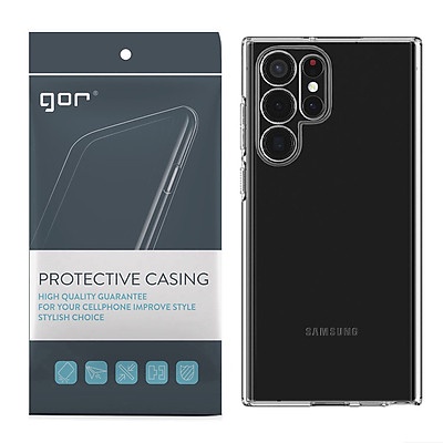 Ốp Lưng Silicon TPU trong suốt GOR cho Samsung Galaxy S22 / S22 Plus / S22 Ultra - Hàng Nhập Khẩu.
