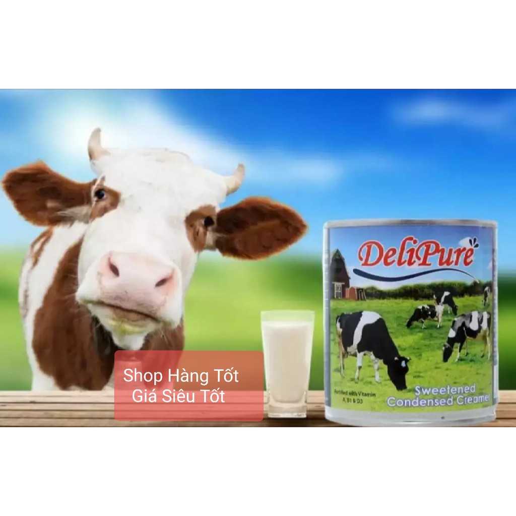 [combo 4 hộp] Sữa đặc có đường Delipure 1 kg/lon ( nhập khẩu Malaysia)