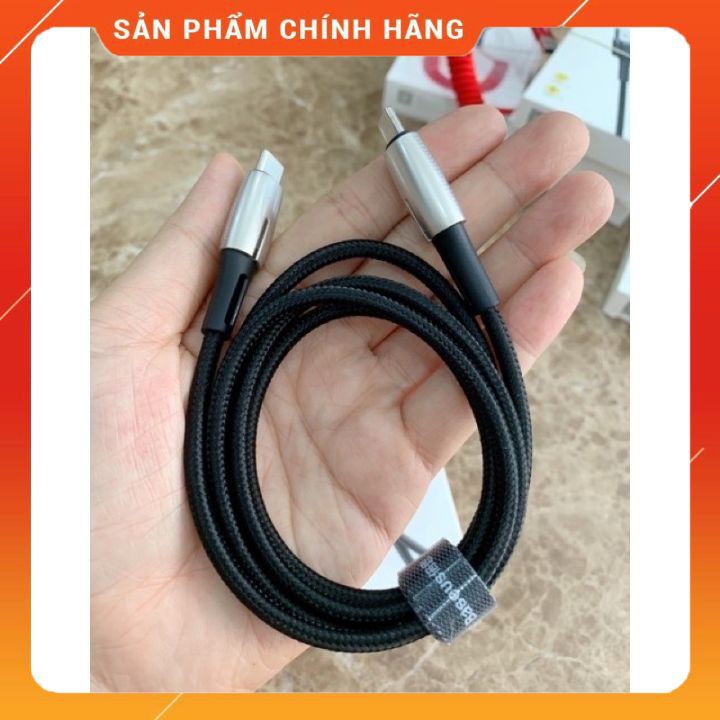 Ship hoả tốc -dây cáp sạc nhanh BASEUS 60W 3A typeC to typeC dài 1m thích hợp máy chân typeC